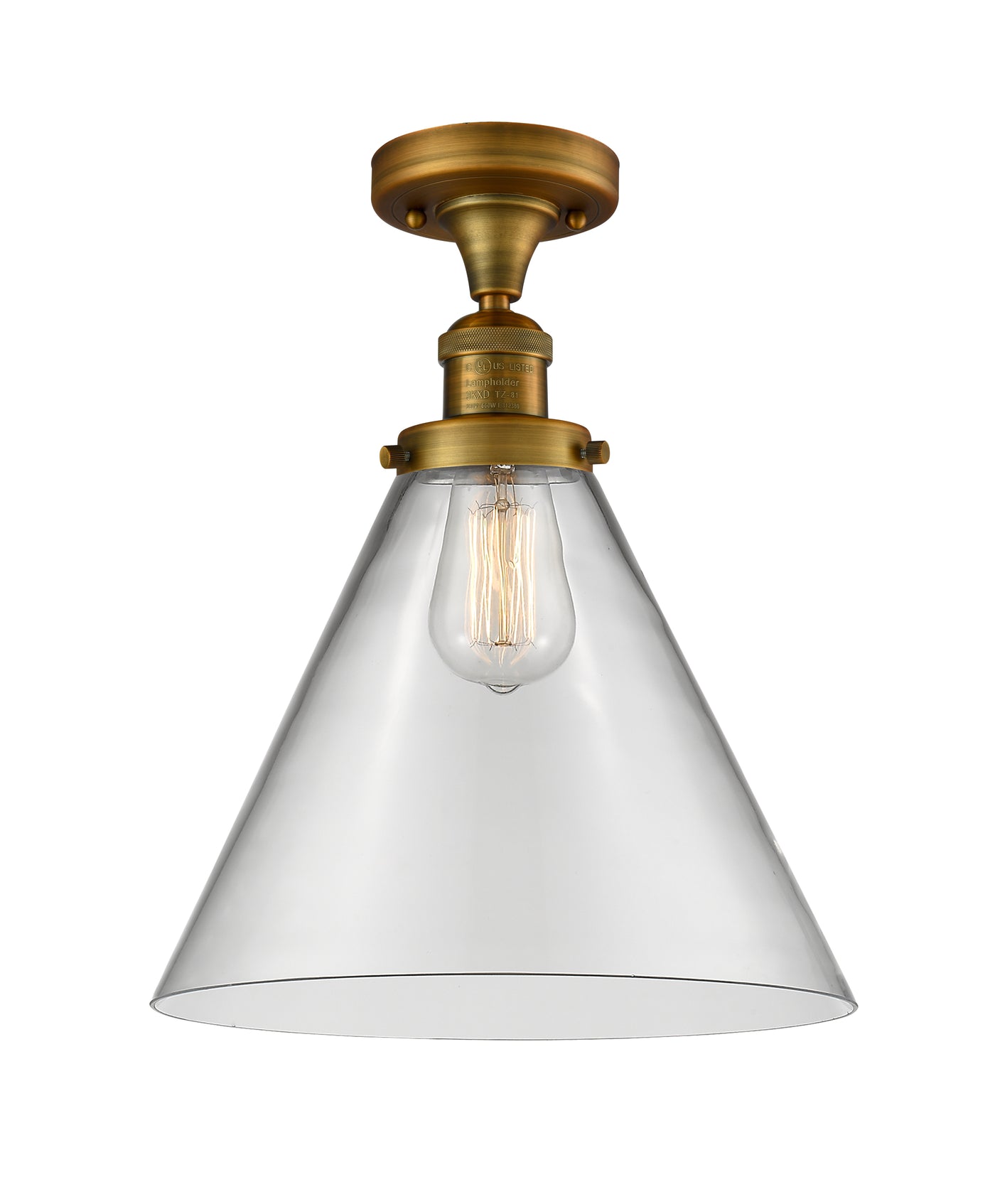 Franklin Semi-Flush Mount 7.75 Brushed Satin