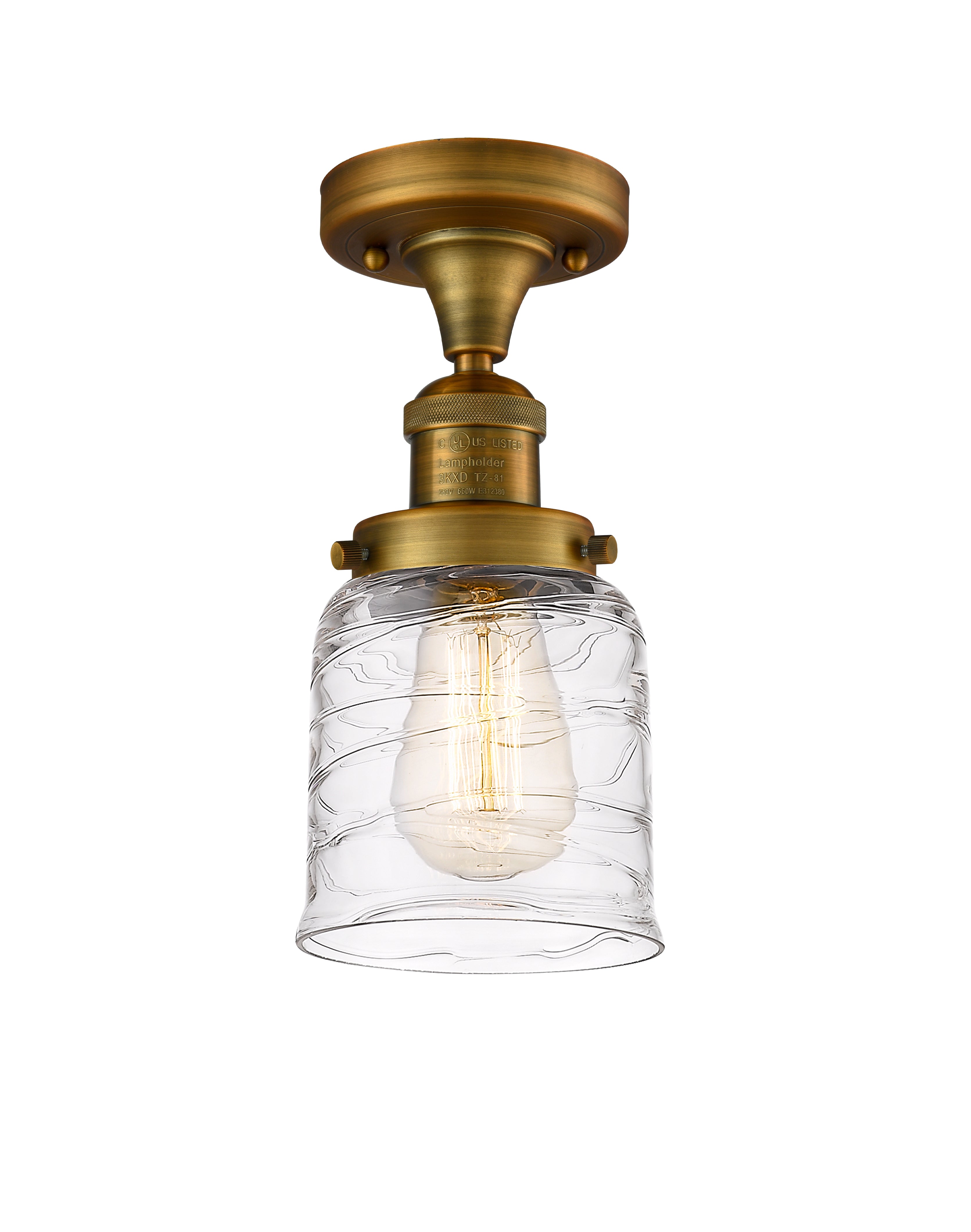 Franklin Semi-Flush Mount Brushed Satin Nickel