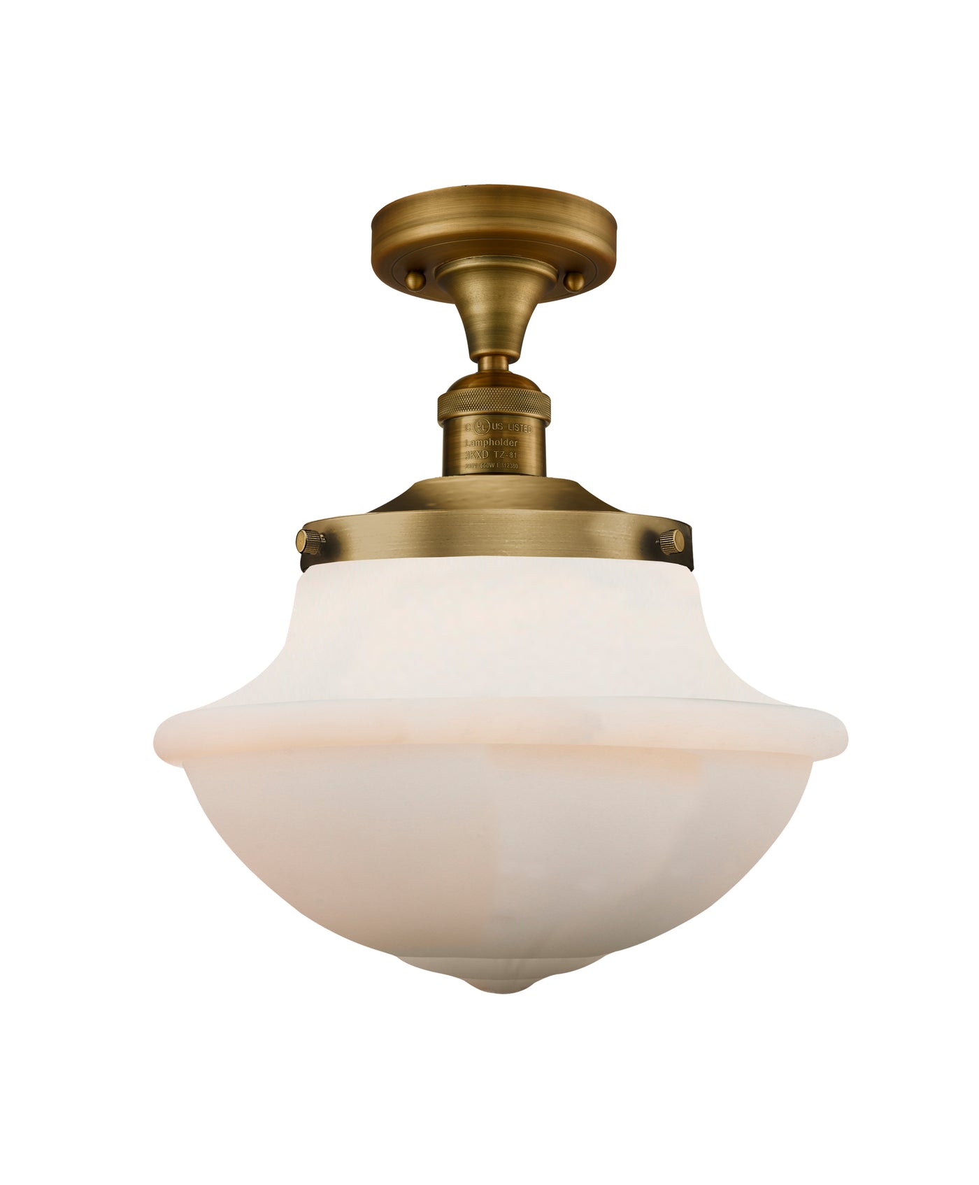 Franklin Semi-Flush Mount Brushed Satin Nickel