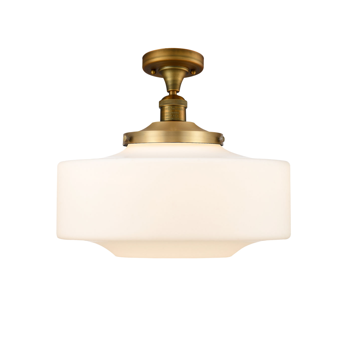 Franklin Semi-Flush Mount Brushed Nickel