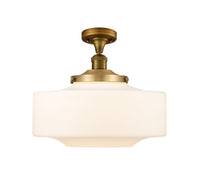 Franklin Semi-Flush Mount Brushed Nickel
