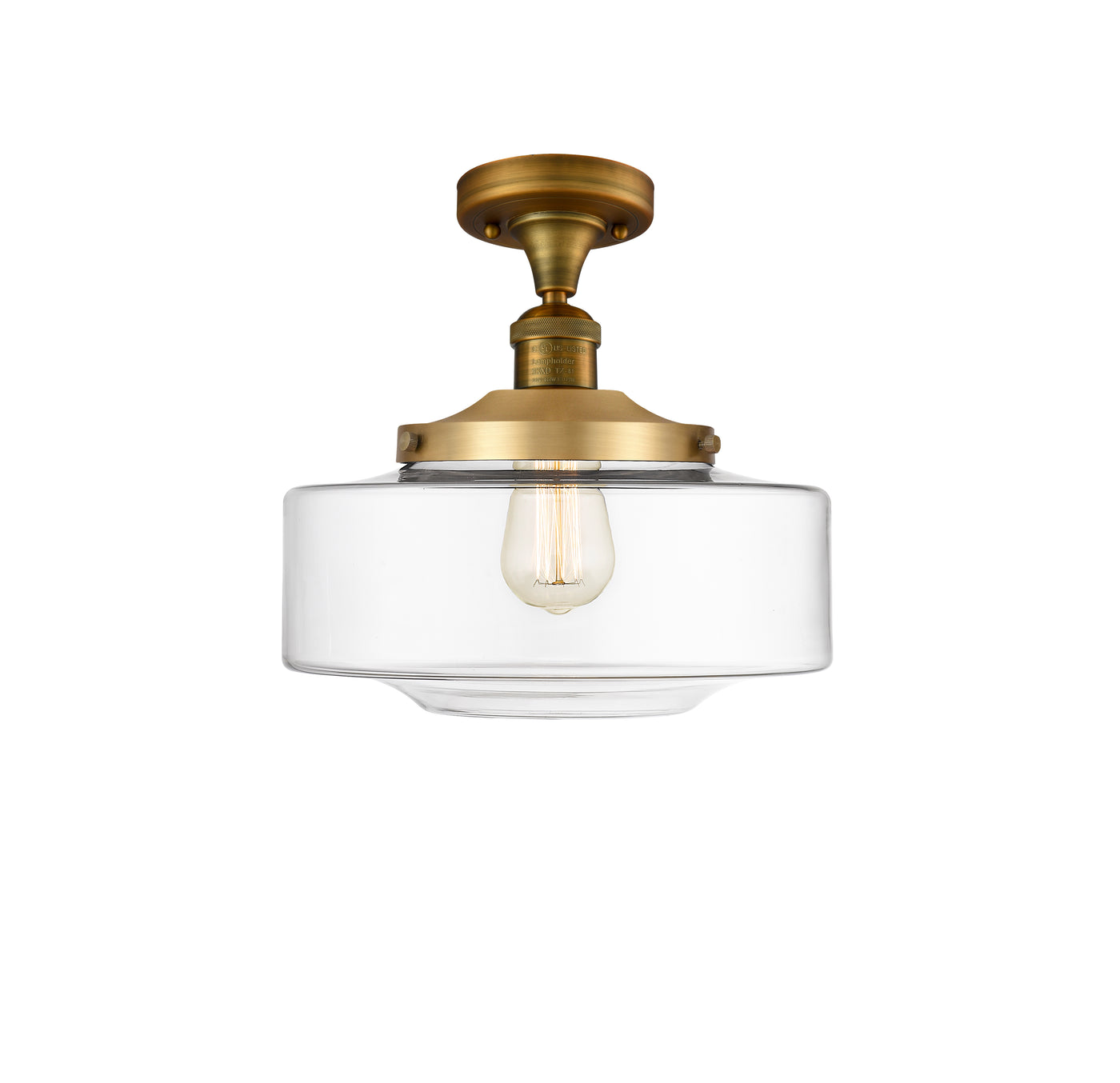 Franklin Semi-Flush Mount Brushed Satin Nickel