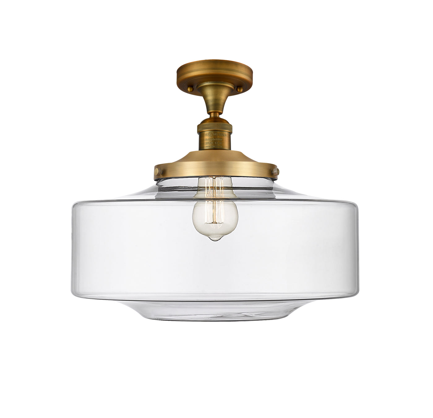 Franklin Semi-Flush Mount Brushed Nickel