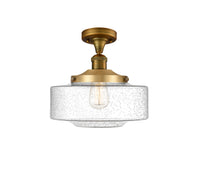 Franklin Semi-Flush Mount Brushed Satin Nickel