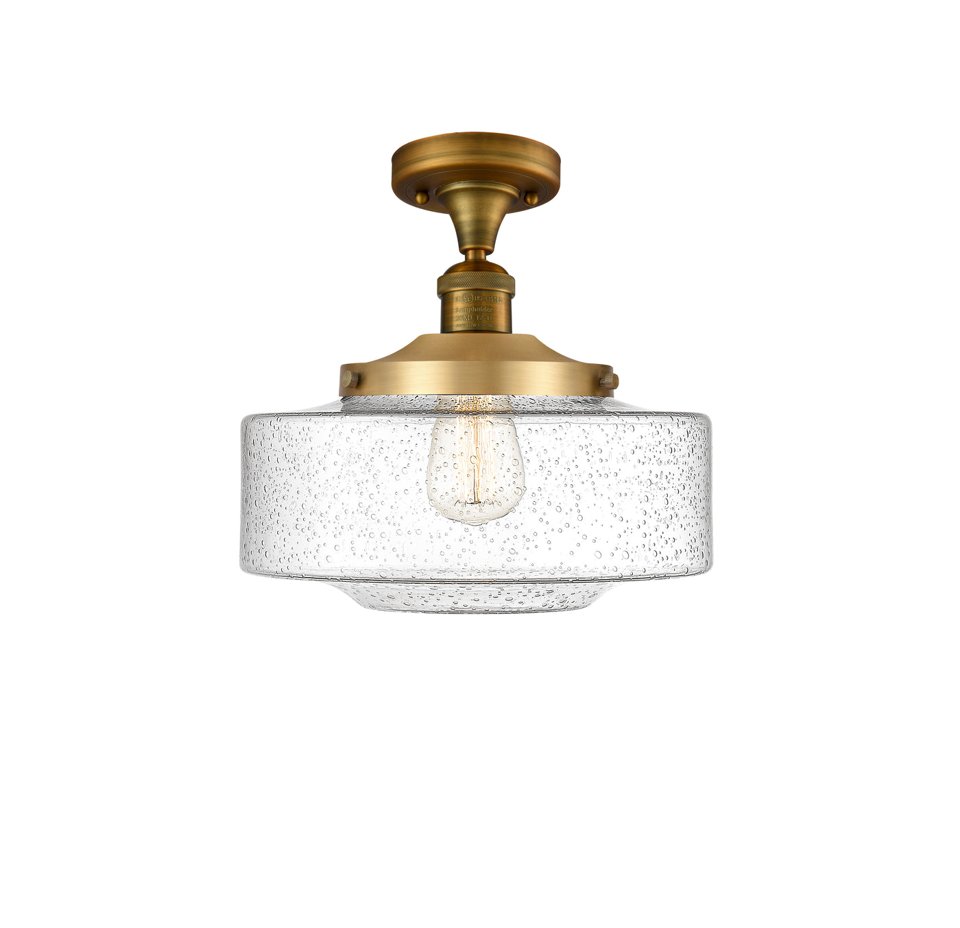 Franklin Semi-Flush Mount Brushed Satin Nickel
