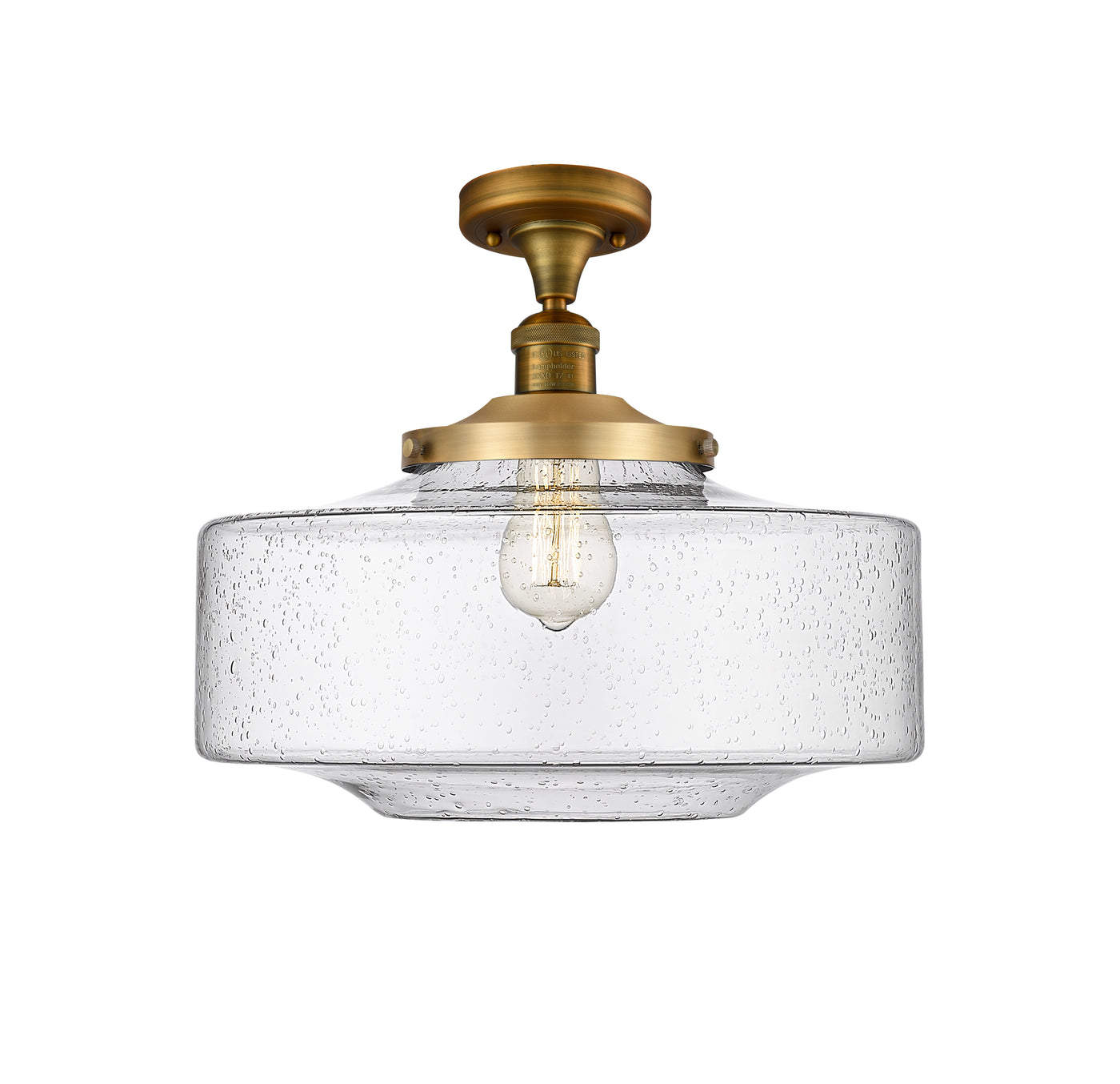 Franklin Semi-Flush Mount Brushed Nickel