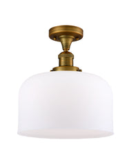 Franklin Semi-Flush Mount 12 Inch Nickel