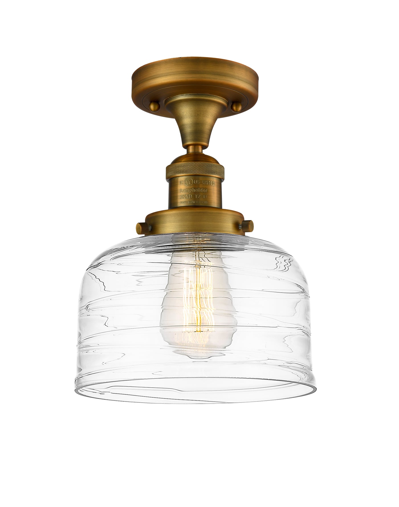 Franklin Semi-Flush Mount Brushed Nickel