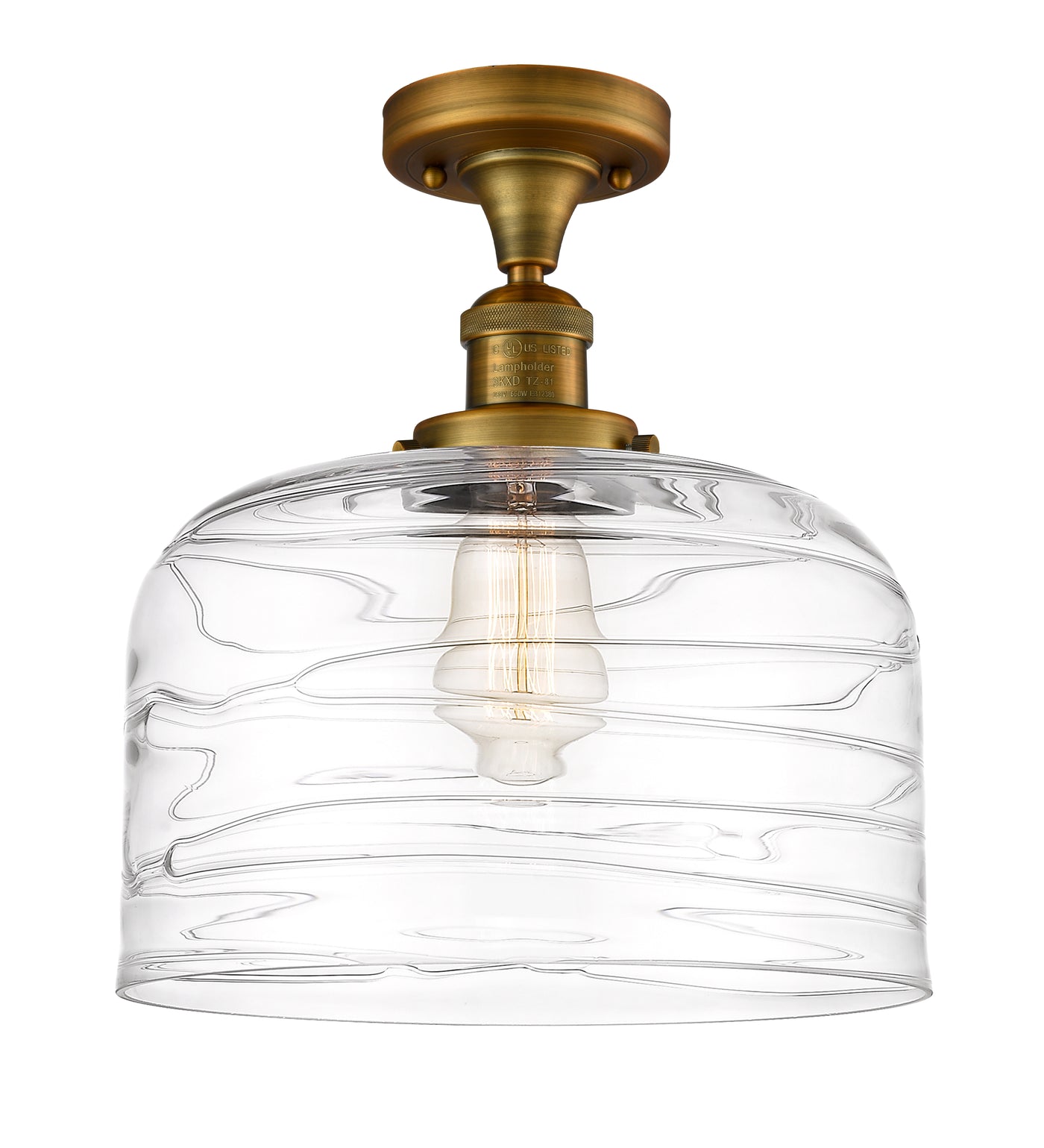 Franklin Semi-Flush Mount Brushed Satin Nickel