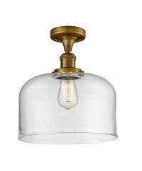 Franklin Semi-Flush Mount Brushed Satin Nickel