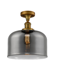 Franklin Semi-Flush Mount Brushed Satin Nickel