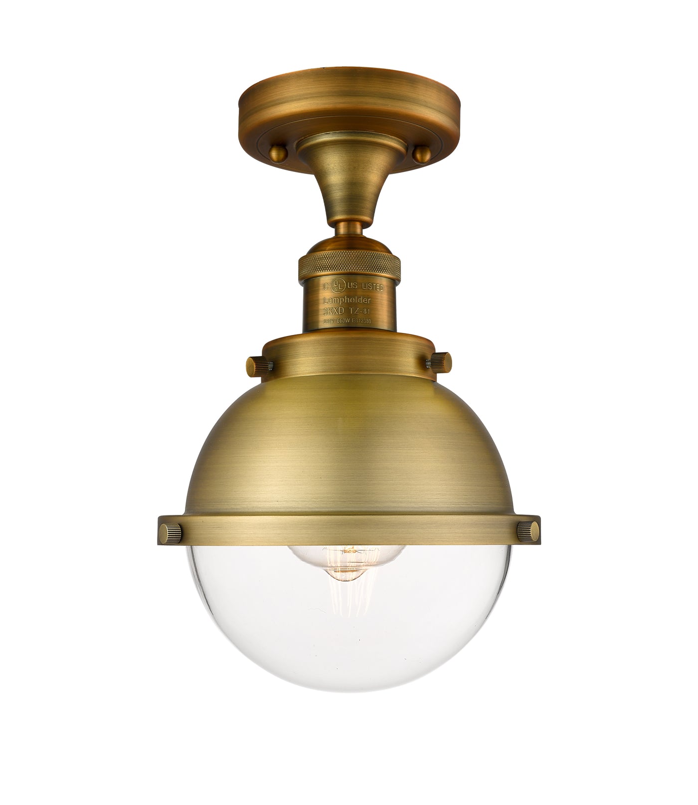 Franklin Semi-Flush Mount Brushed Satin Nickel