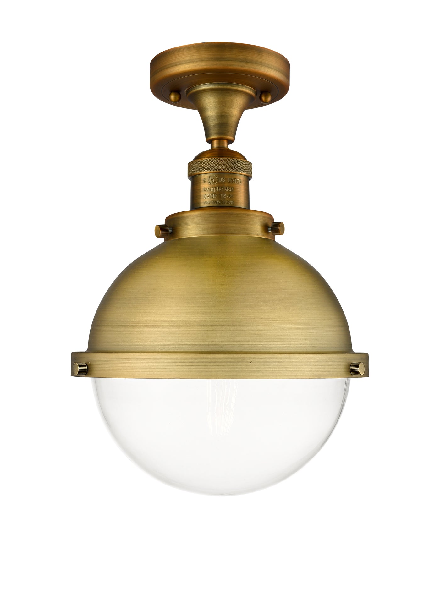 Franklin Semi-Flush Mount Brushed Satin Nickel