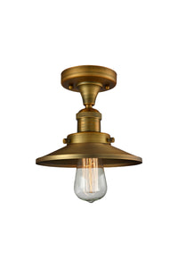 Franklin Semi-Flush Mount Brushed Nickel Steel