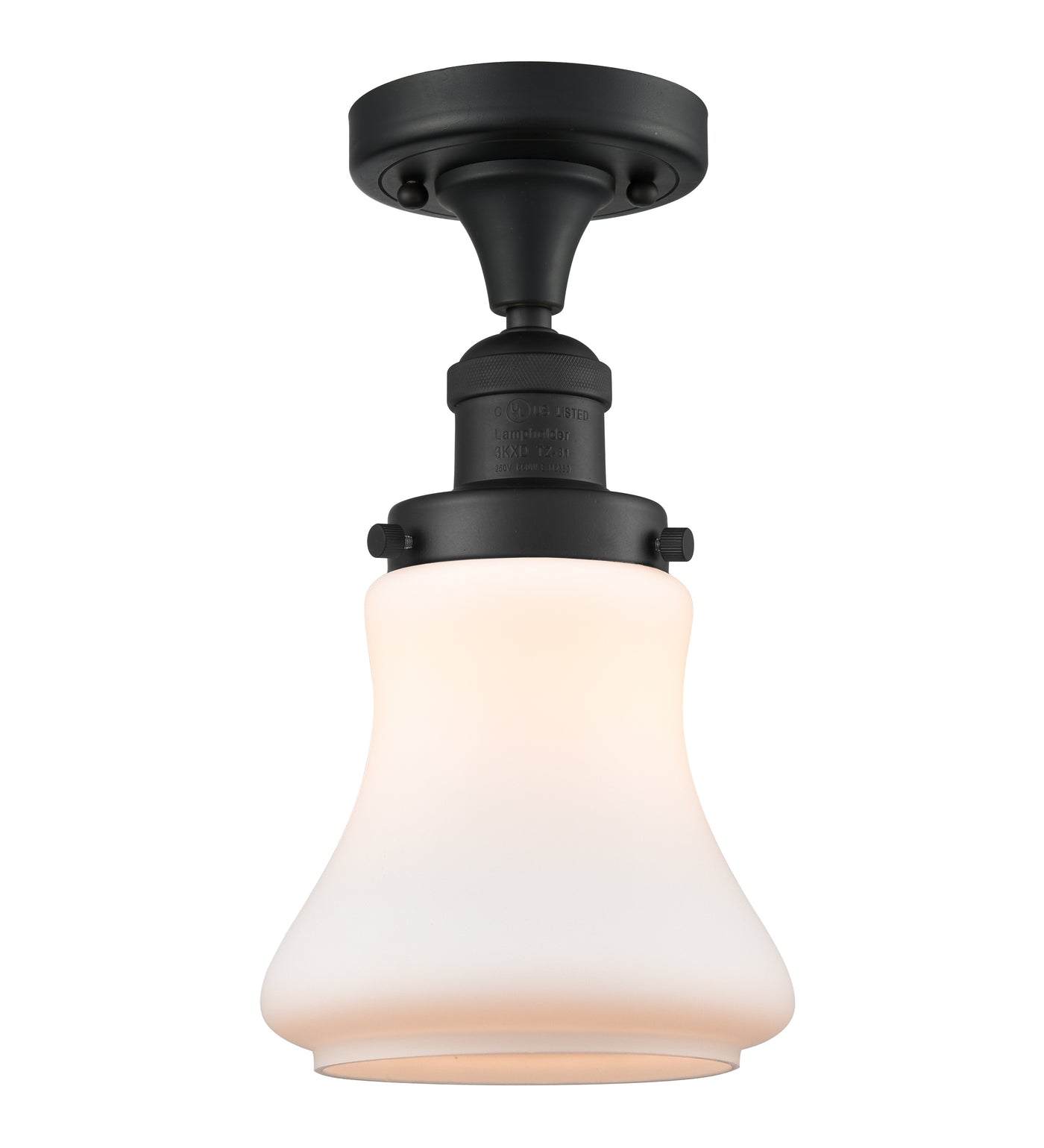 Franklin Semi-Flush Mount Cast Brass Nickel