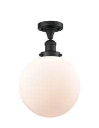 Franklin Semi-Flush Mount Brushed Nickel Steel
