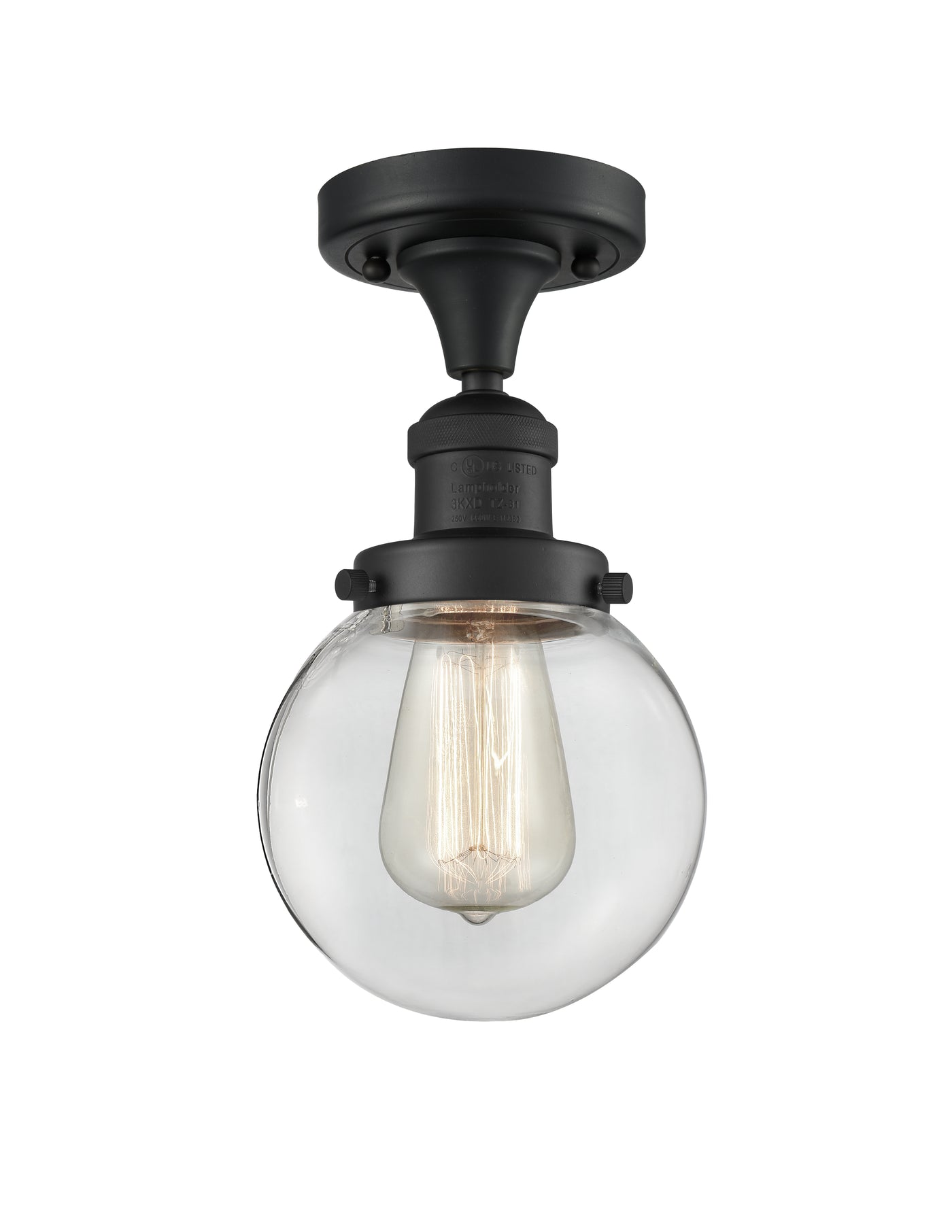 Franklin Semi-Flush Mount Brushed Nickel