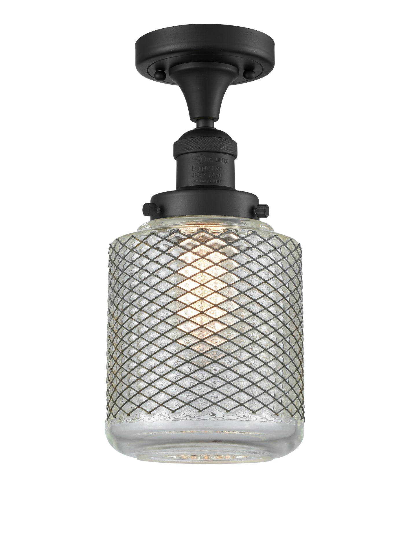 Franklin Semi-Flush Mount Brushed Satin Nickel