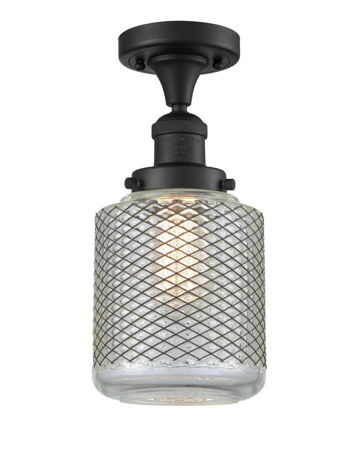 Stanton 6-Inch 1-Light Semi-Flush Mount 14-Inch High