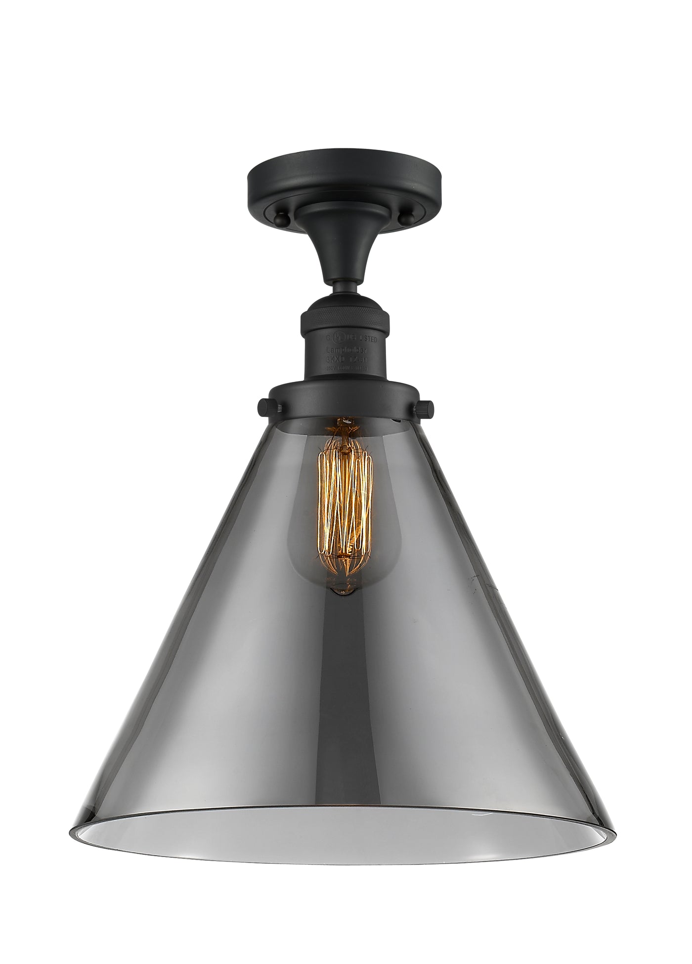 Franklin Semi-Flush Mount 7.75 Brushed Satin