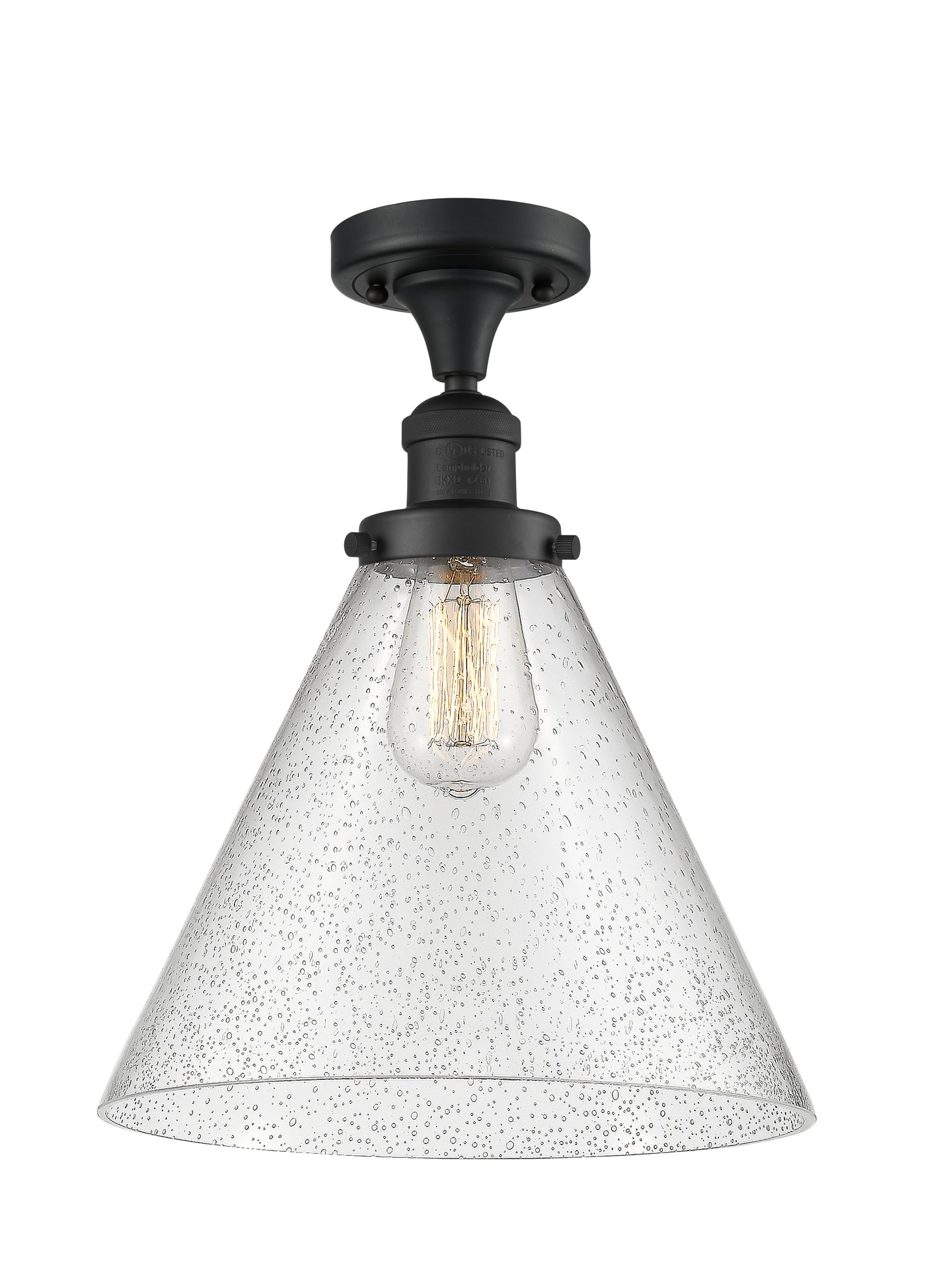 Franklin Semi-Flush Mount 7.75 Brushed Satin