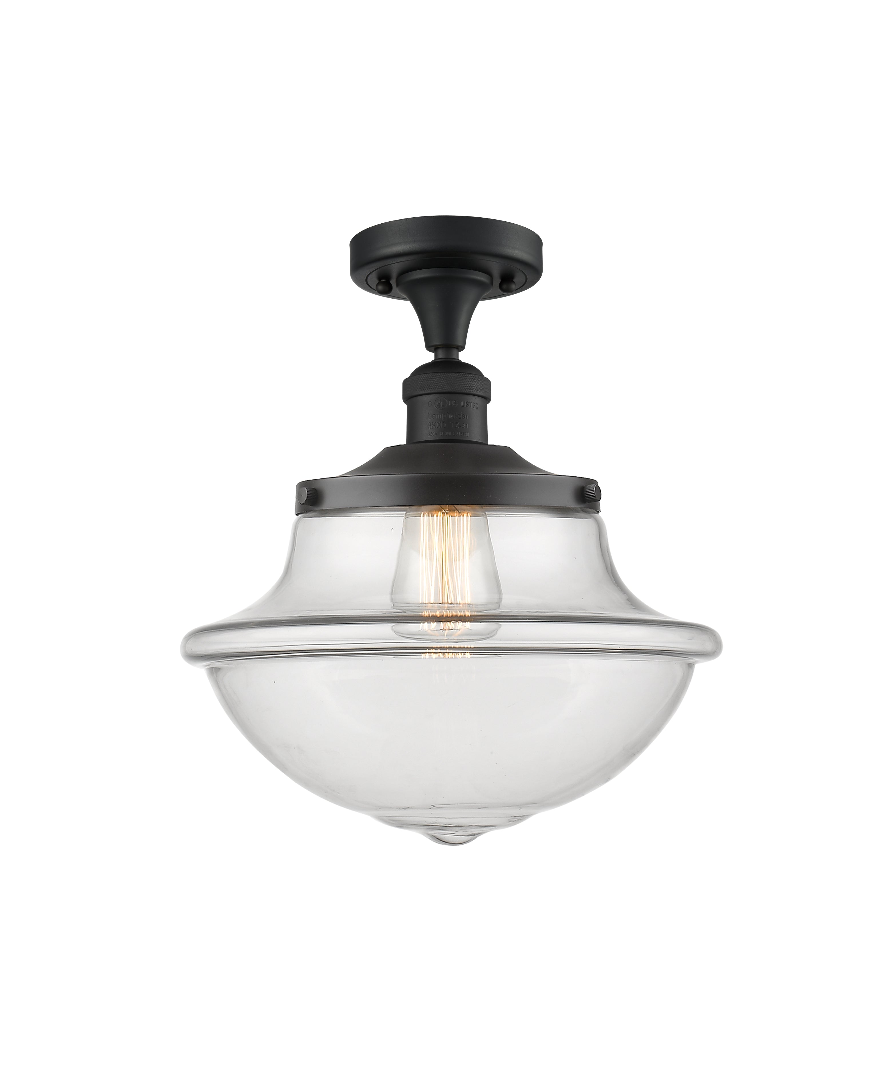 Franklin Semi-Flush Mount Brushed Satin Nickel
