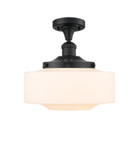 Franklin Semi-Flush Mount Brushed Satin Nickel