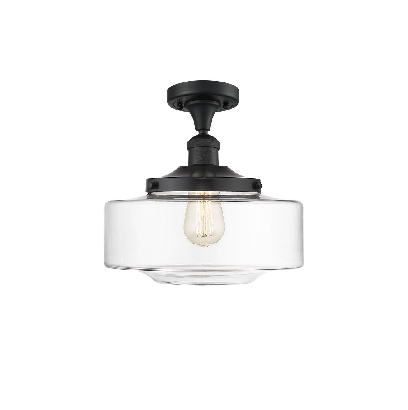 Franklin Semi-Flush Mount Brushed Satin Nickel