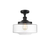 Franklin Semi-Flush Mount Brushed Satin Nickel