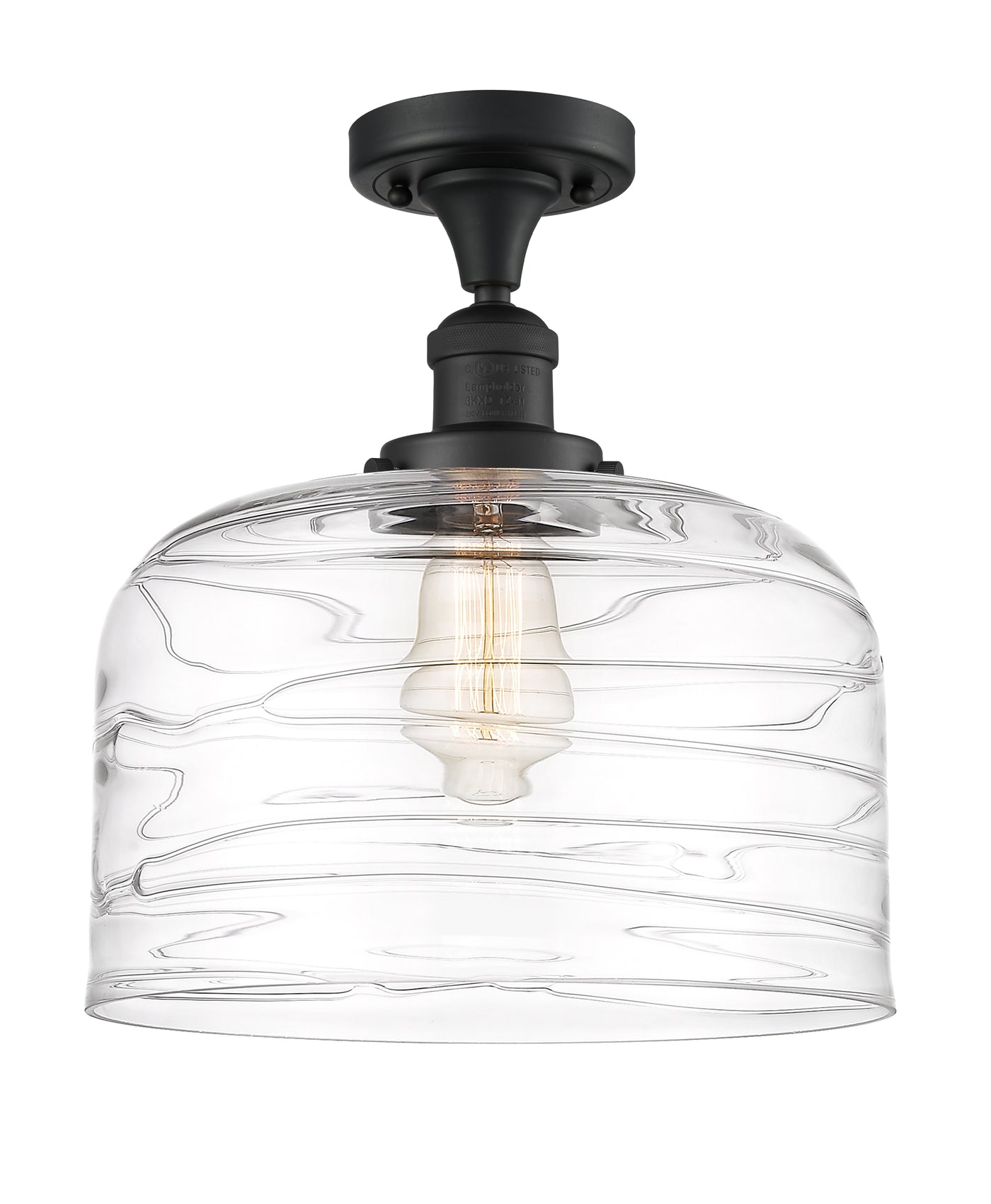Franklin Semi-Flush Mount Brushed Satin Nickel