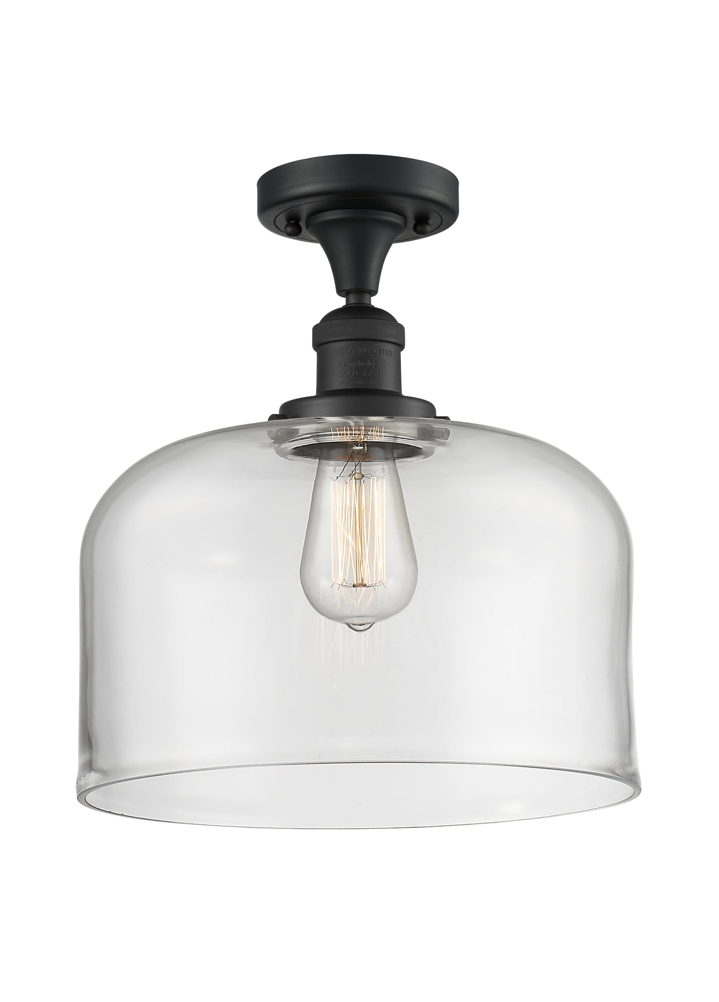 Franklin Semi-Flush Mount 12 Inch Nickel