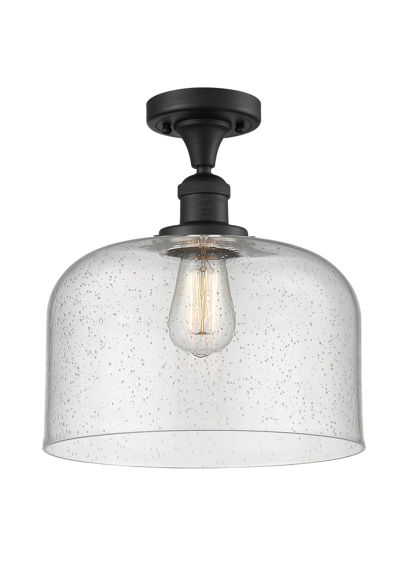 Franklin Semi-Flush Mount Brushed Satin Nickel