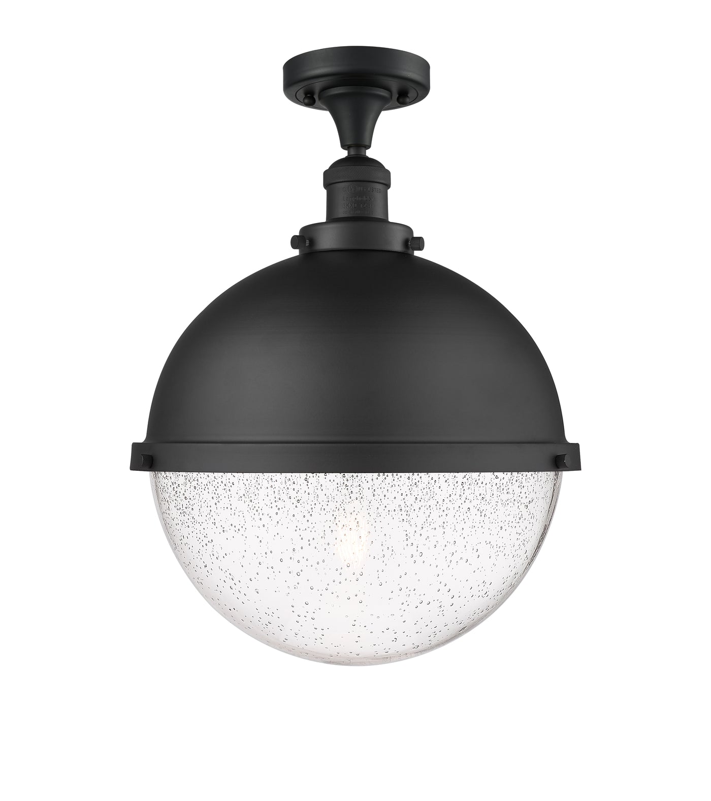 Franklin Semi-Flush Mount Cast Brass Glass