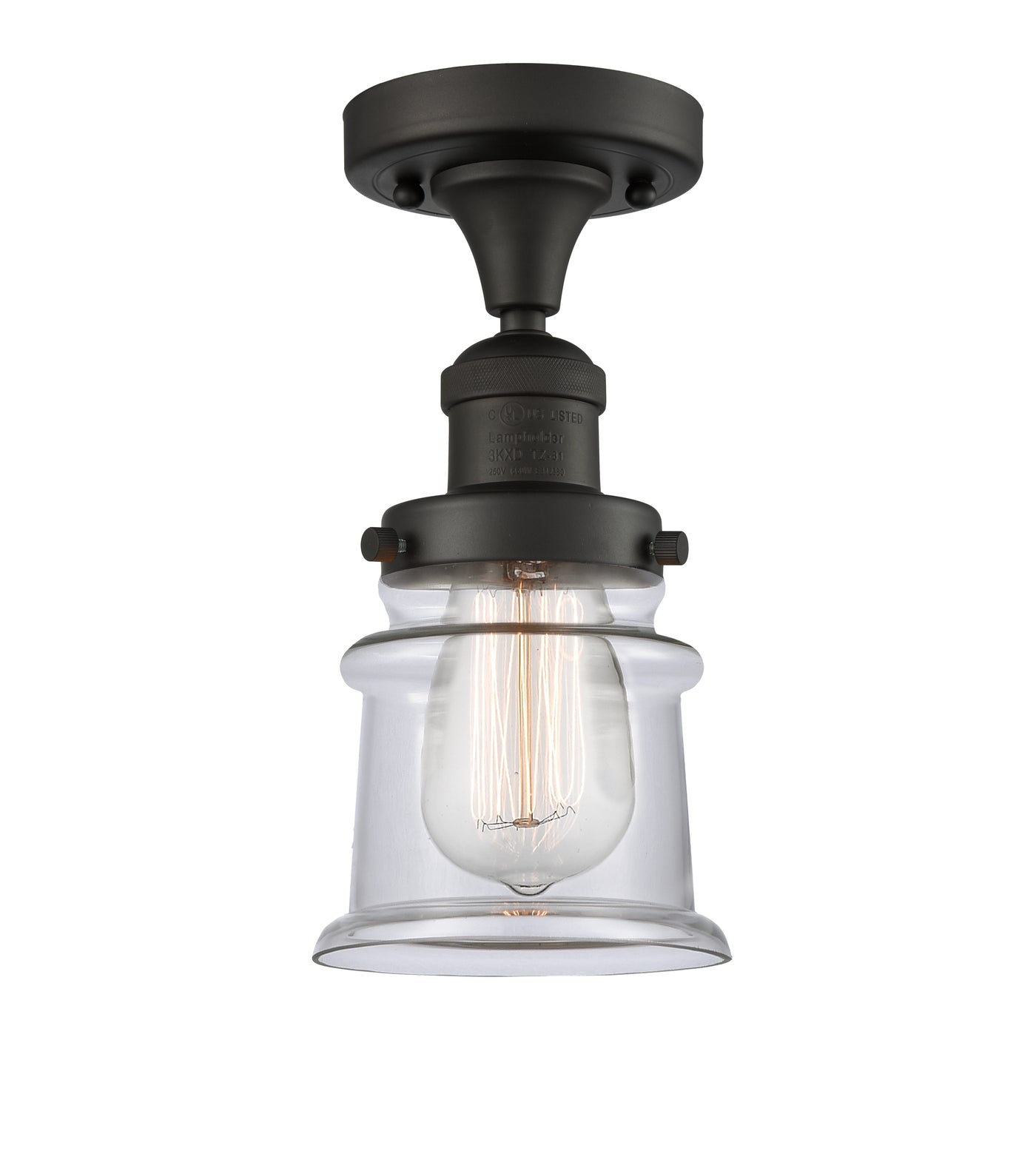 Franklin Semi-Flush Mount Brushed Nickel