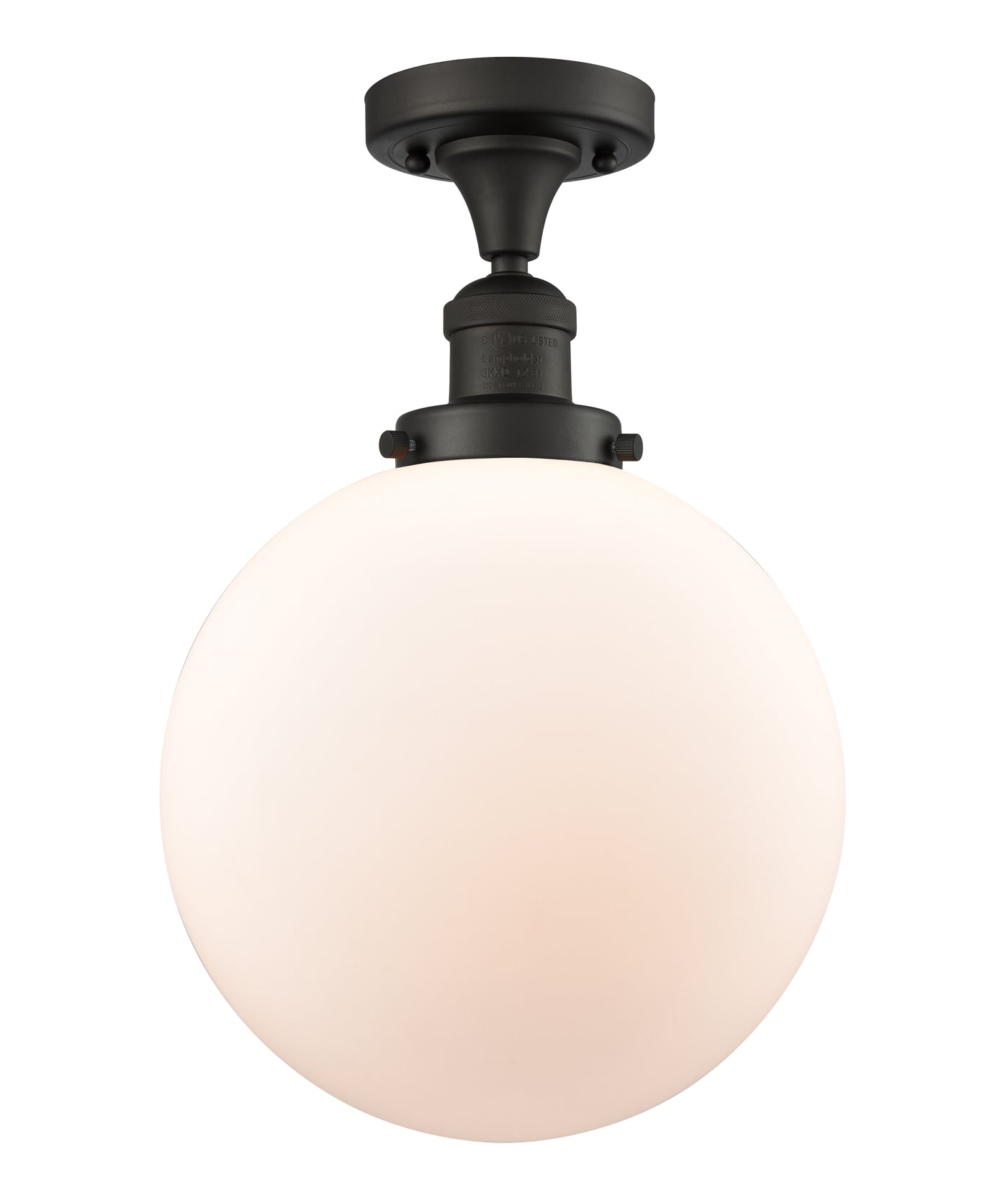Franklin Semi-Flush Mount Brushed Nickel Steel