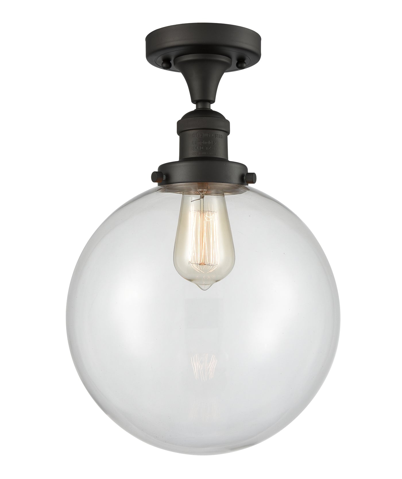 Franklin Semi-Flush Mount Brushed Nickel
