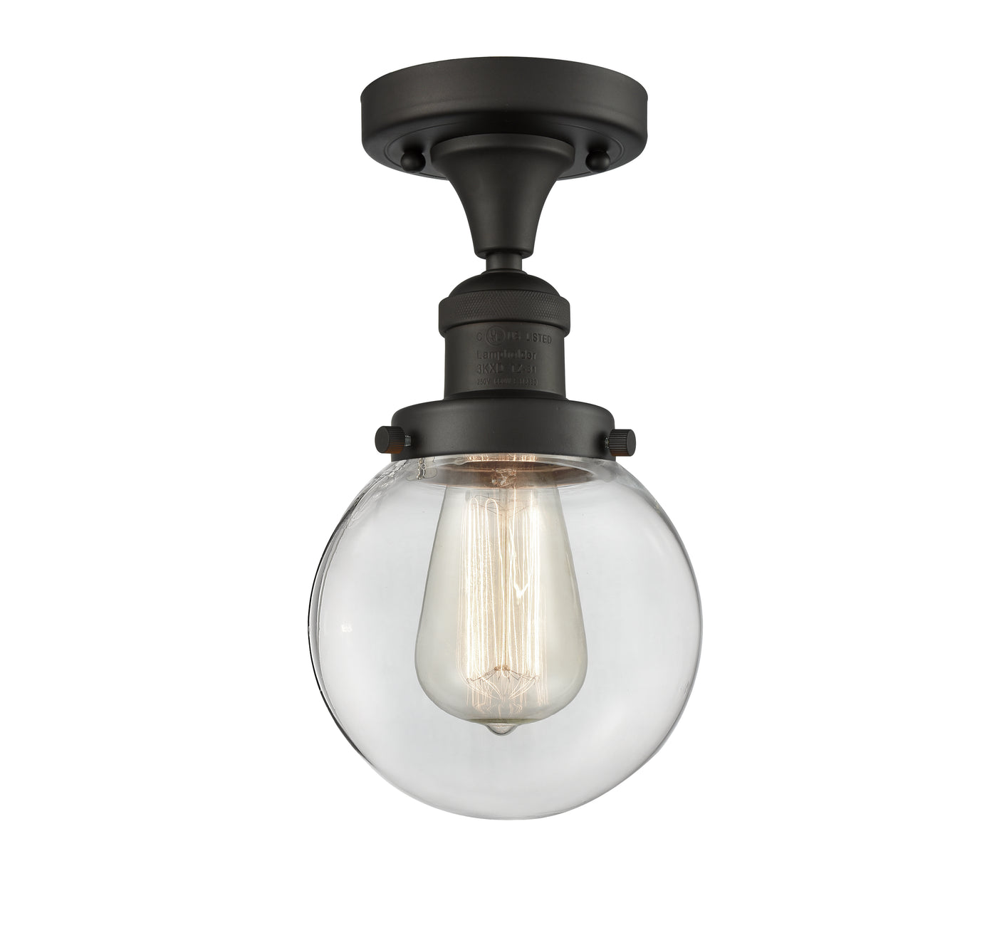 Franklin Semi-Flush Mount Brushed Nickel