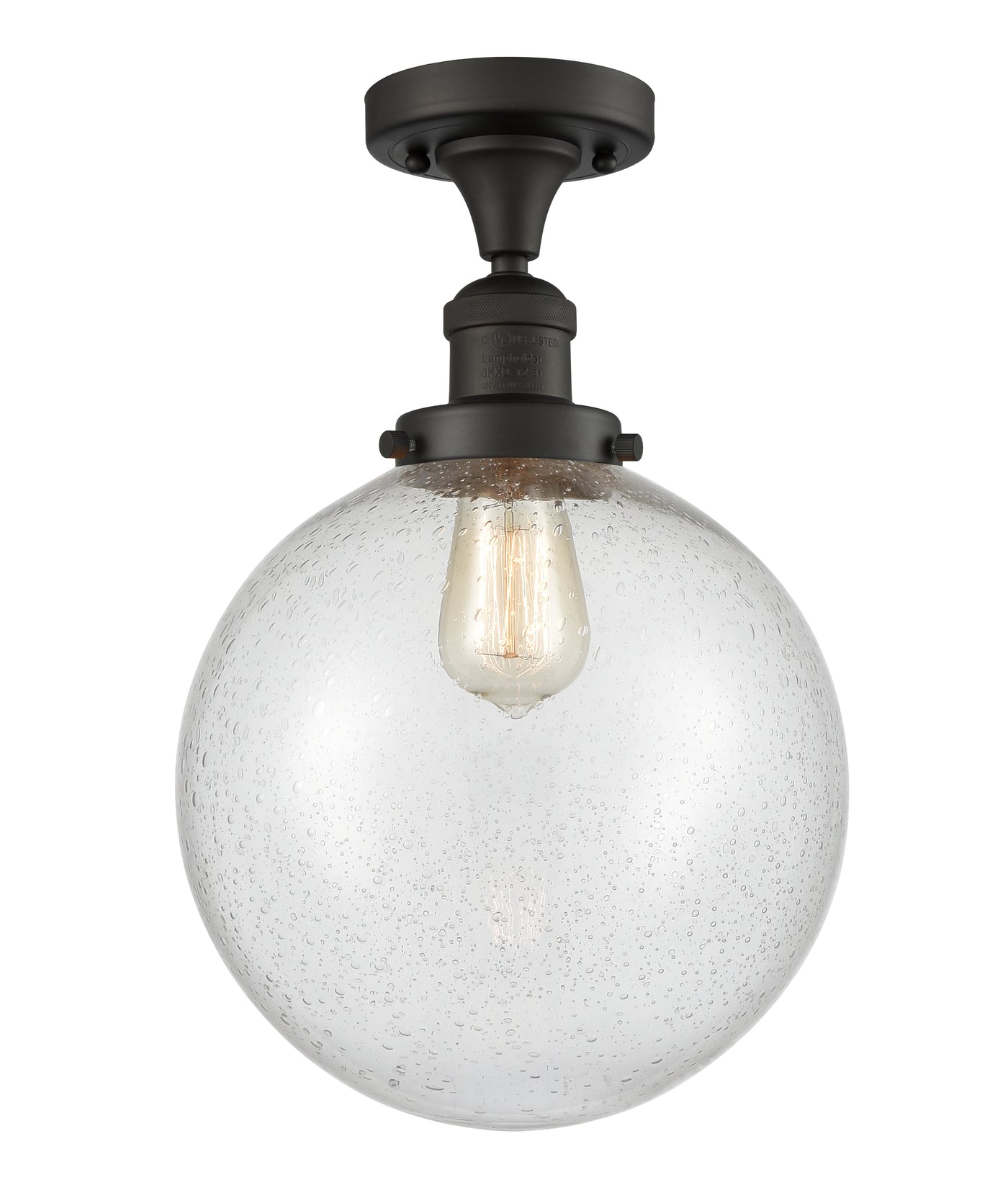 Franklin Semi-Flush Mount Brushed Nickel Steel