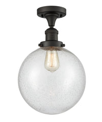 Franklin Semi-Flush Mount Brushed Nickel Steel