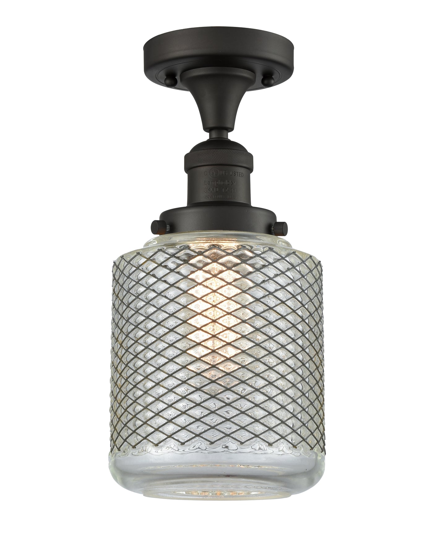 Franklin Semi-Flush Mount Brushed Satin Nickel