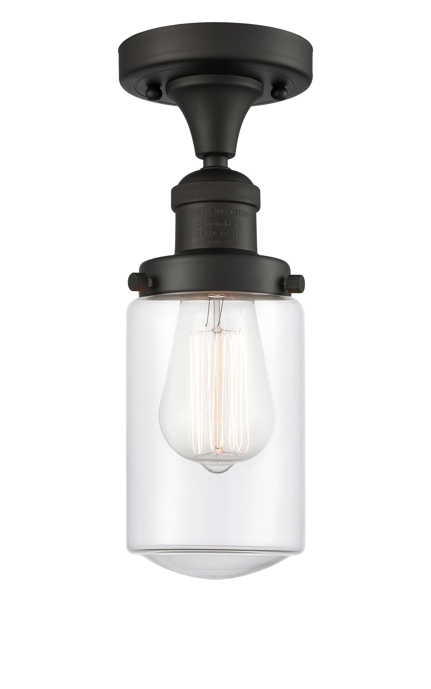 Franklin Semi-Flush Mount Brushed Nickel