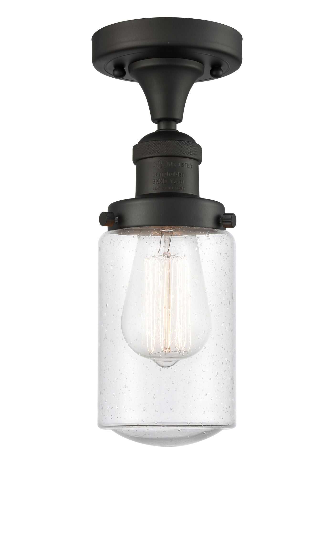 Franklin Semi-Flush Mount Brushed Satin Nickel