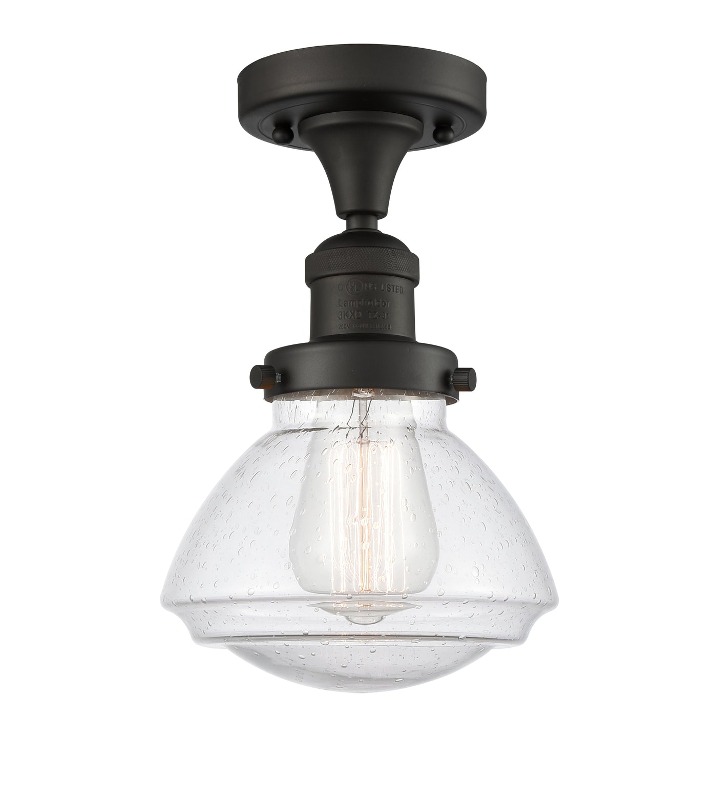 Franklin Semi-Flush Mount Brushed Nickel