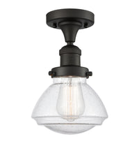 Franklin Semi-Flush Mount Brushed Nickel