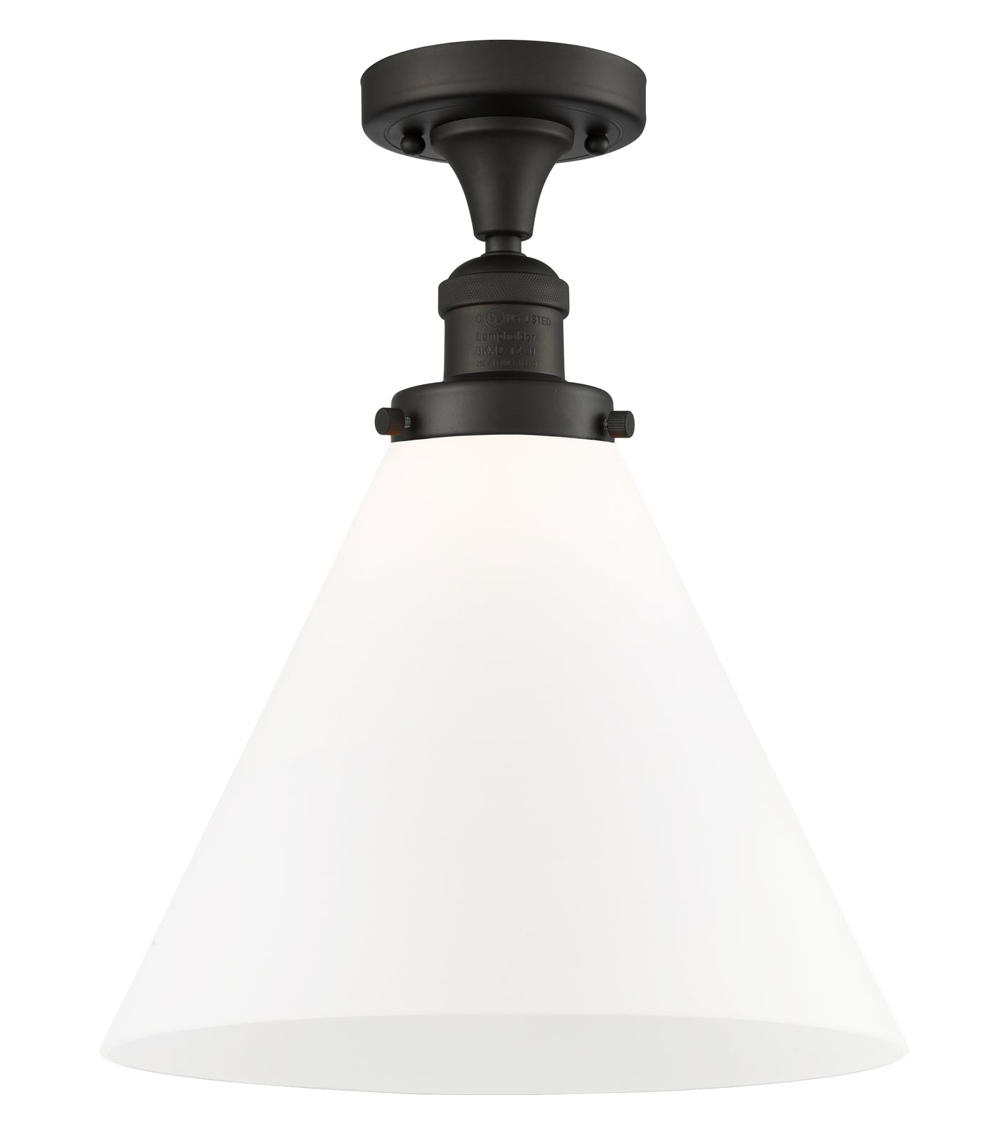 Franklin Semi-Flush Mount 12 Inch Brass