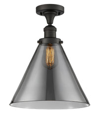Franklin Semi-Flush Mount 12 Inch Brass