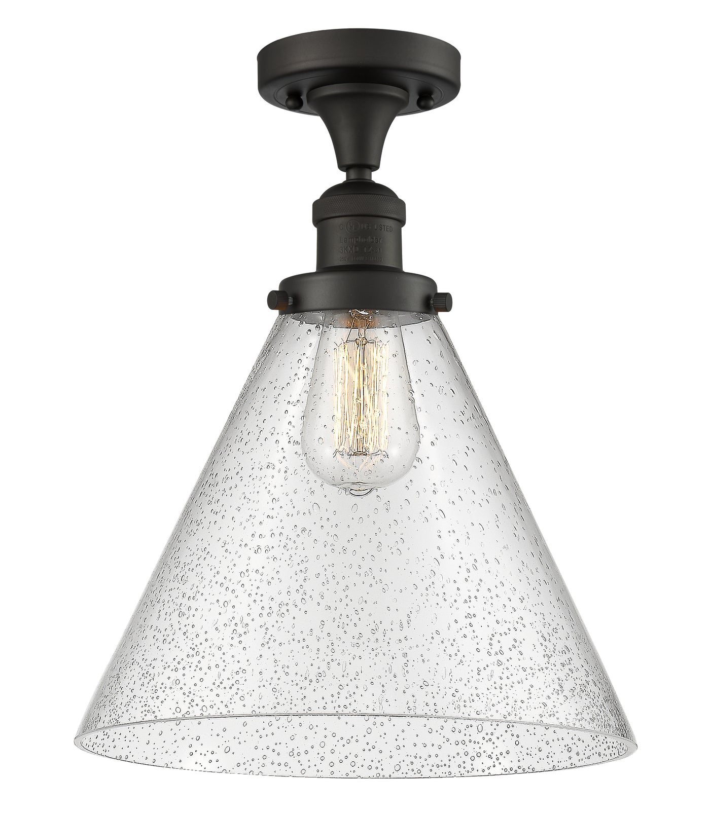 Franklin Semi-Flush Mount 7.75 Brushed Satin