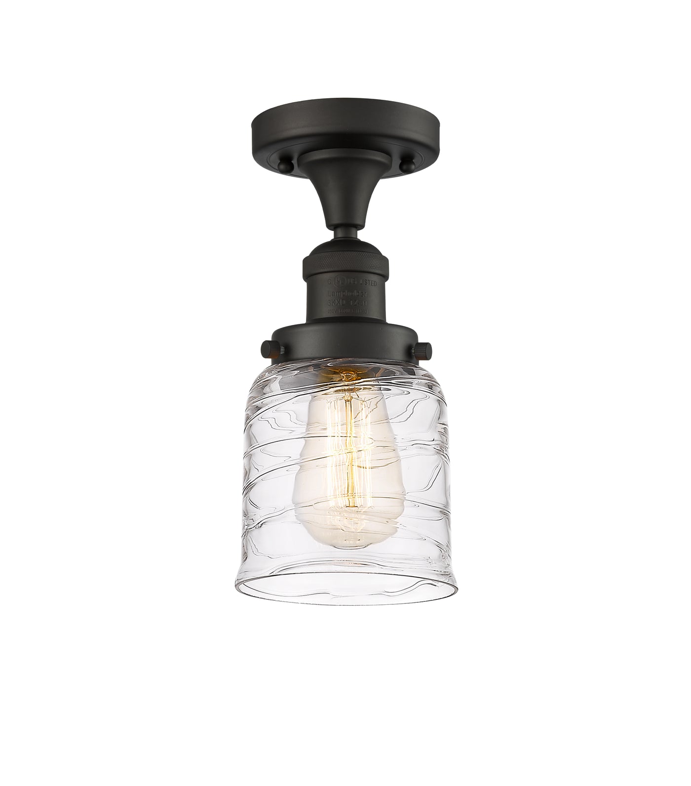 Franklin Semi-Flush Mount Brushed Satin Nickel