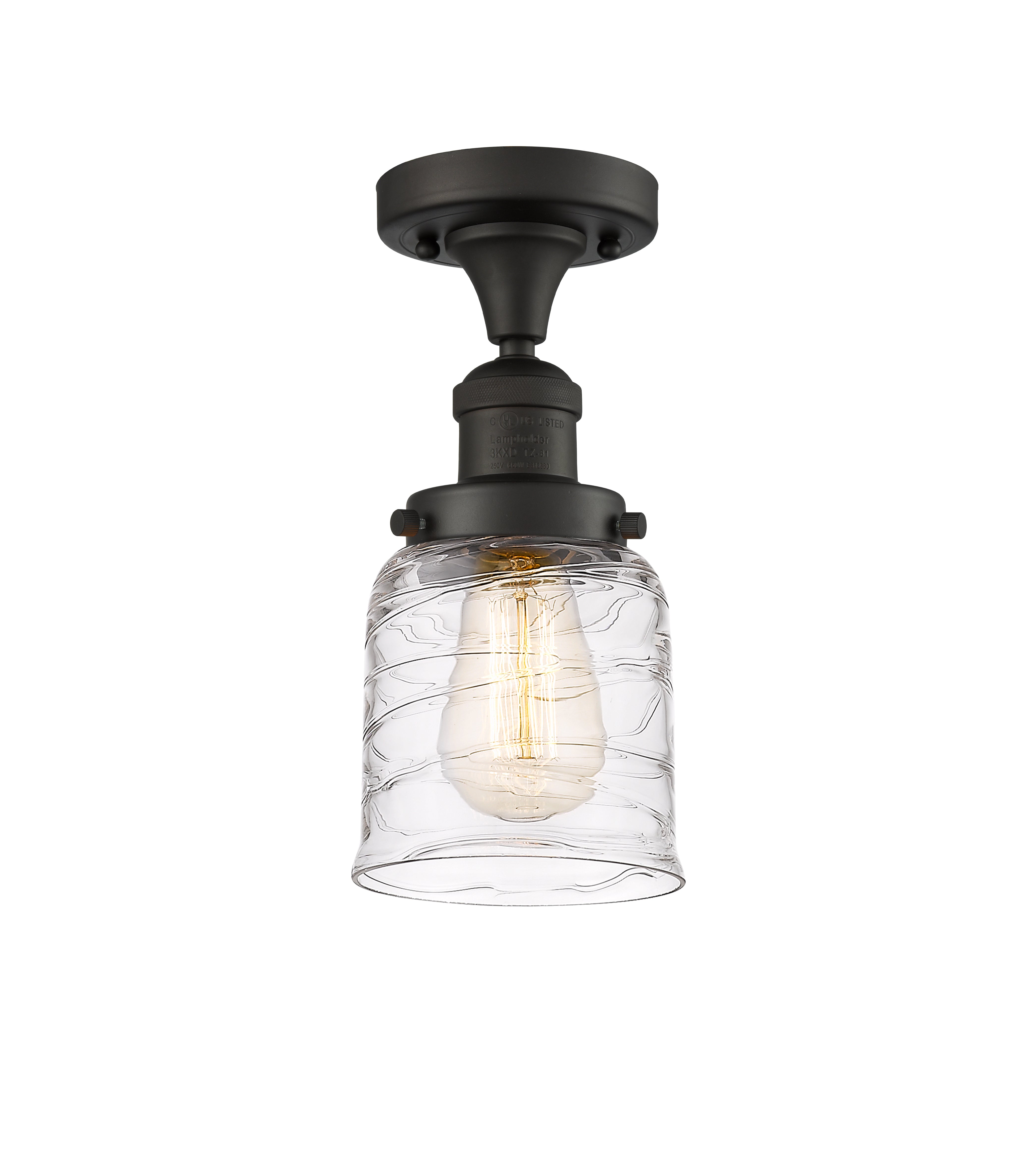 Franklin Semi-Flush Mount Brushed Satin Nickel