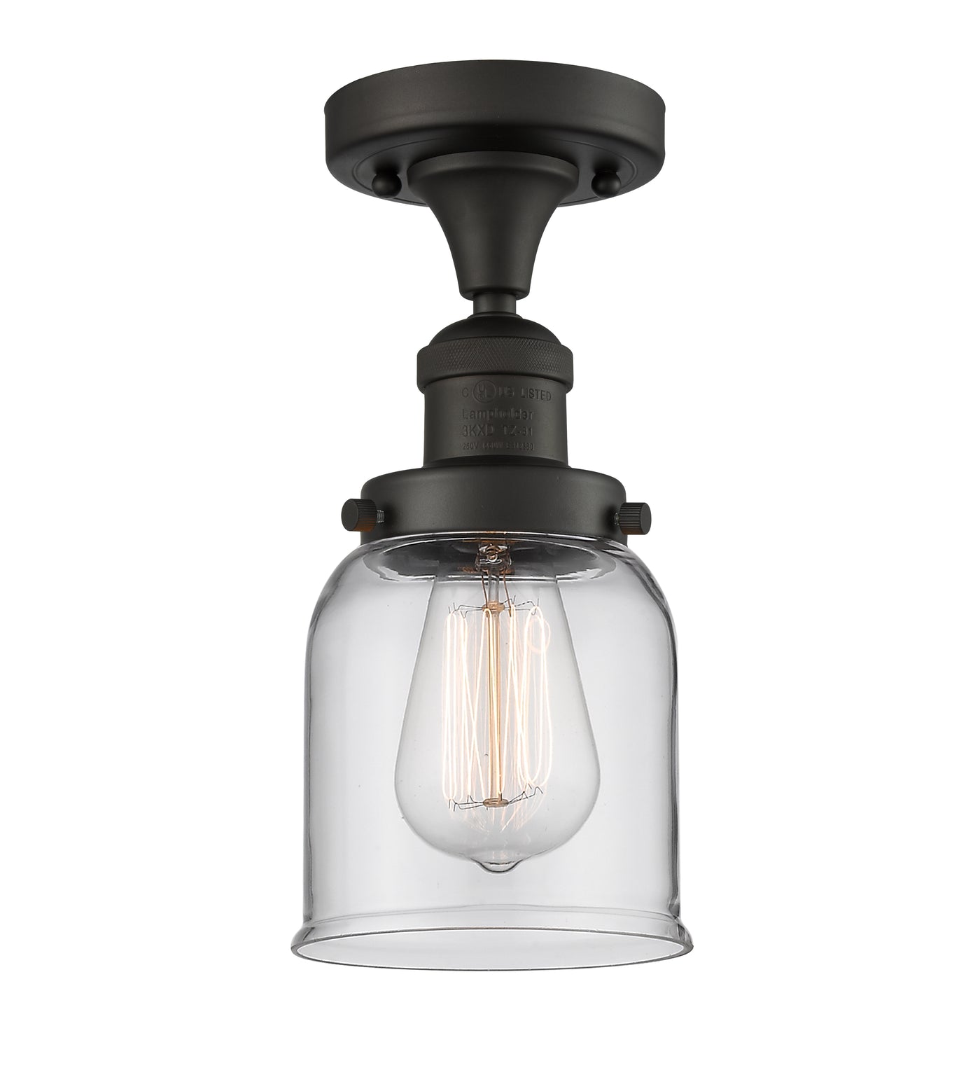 Franklin Semi-Flush Mount Brushed Satin Nickel